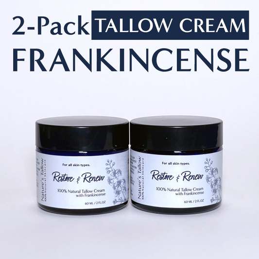2-Pack Frankincense Restore & Renew Tallow Cream | FREE SHIPPING 🚚