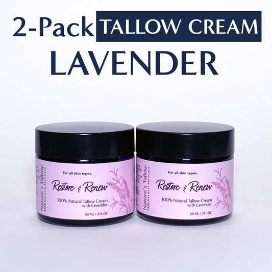 2-Pack Lavender Restore & Renew Tallow Cream | FREE SHIPPING 🚚