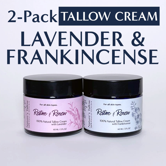 2 Pack Combo : 1 Lavender+ 1 Frankincense Tallow Cream | FREE SHIPPING🚚