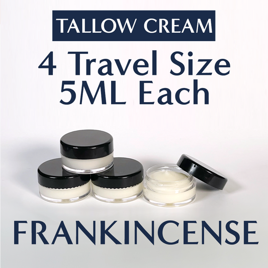 Travel Size 4-Pack FRANKINCENSE Restore & Renew Tallow Cream