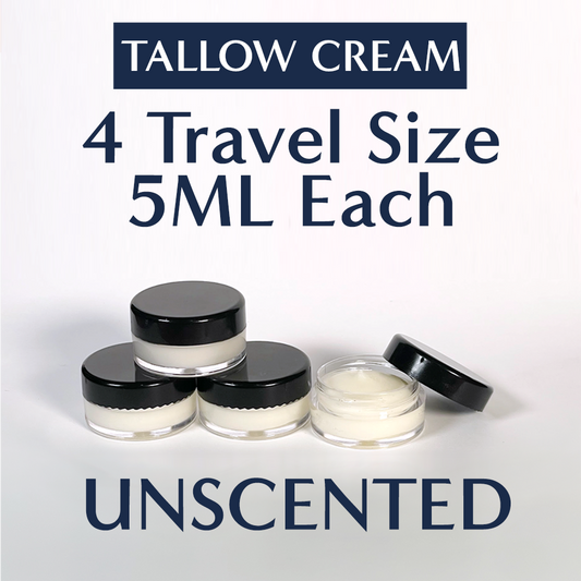 Travel Size 4-Pack UNSCENTED Restore & Renew Tallow Cream