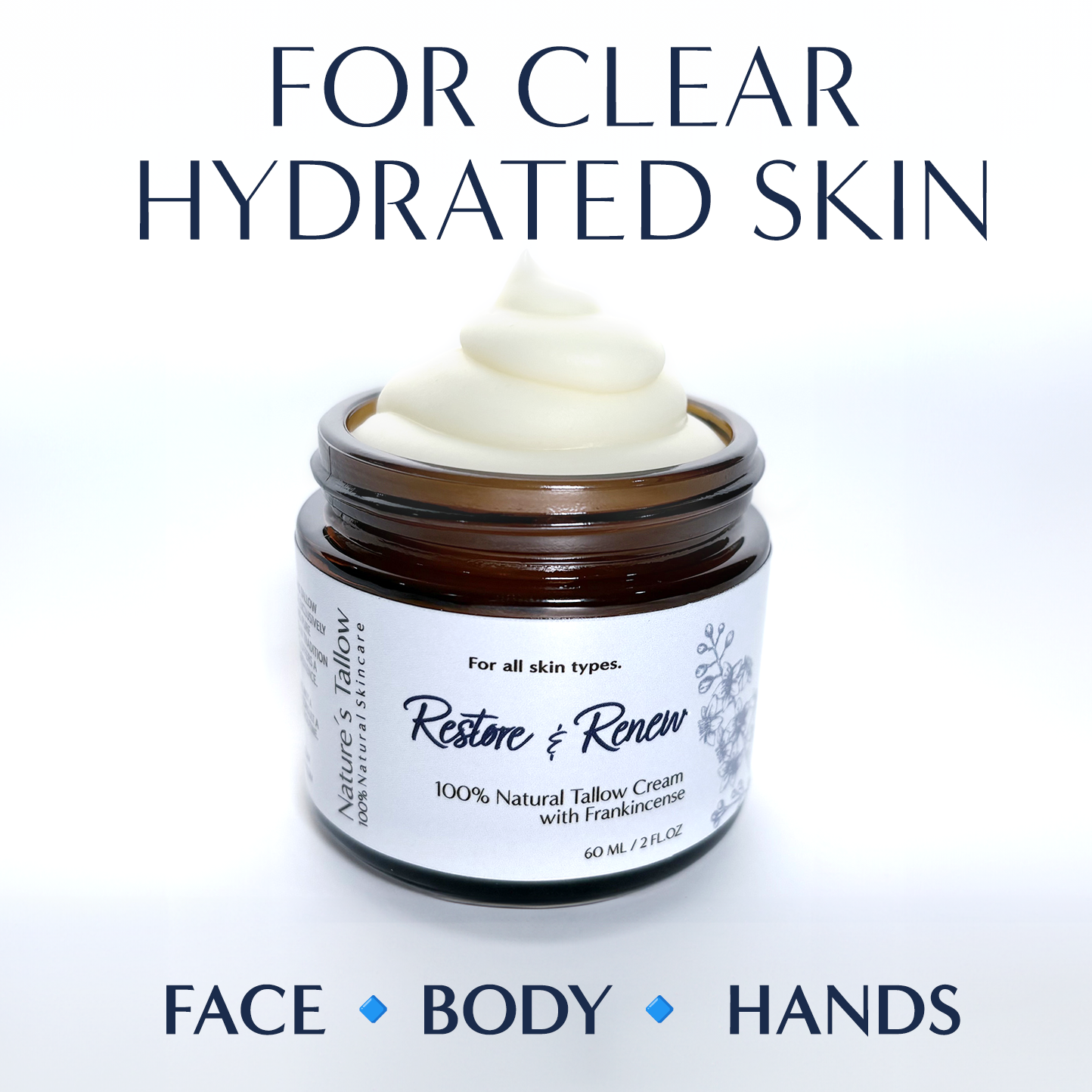 2-Pack Frankincense Restore & Renew Tallow Cream | FREE SHIPPING 🚚