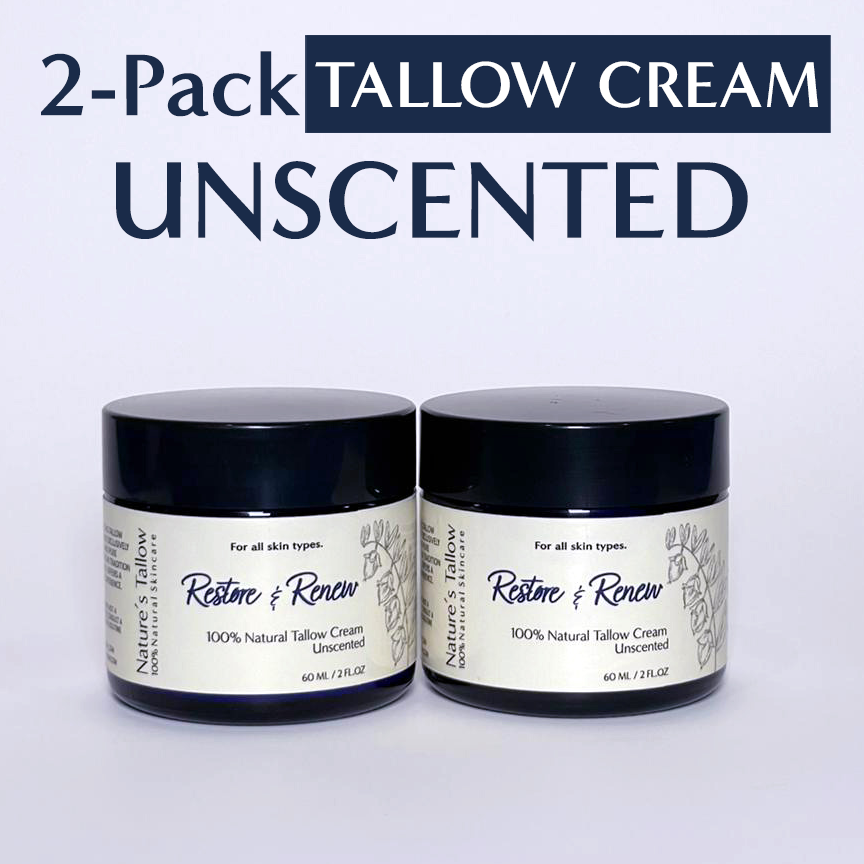 2-Pack Unscented Restore & Renew Tallow Cream | FREE SHIPPING 🚚