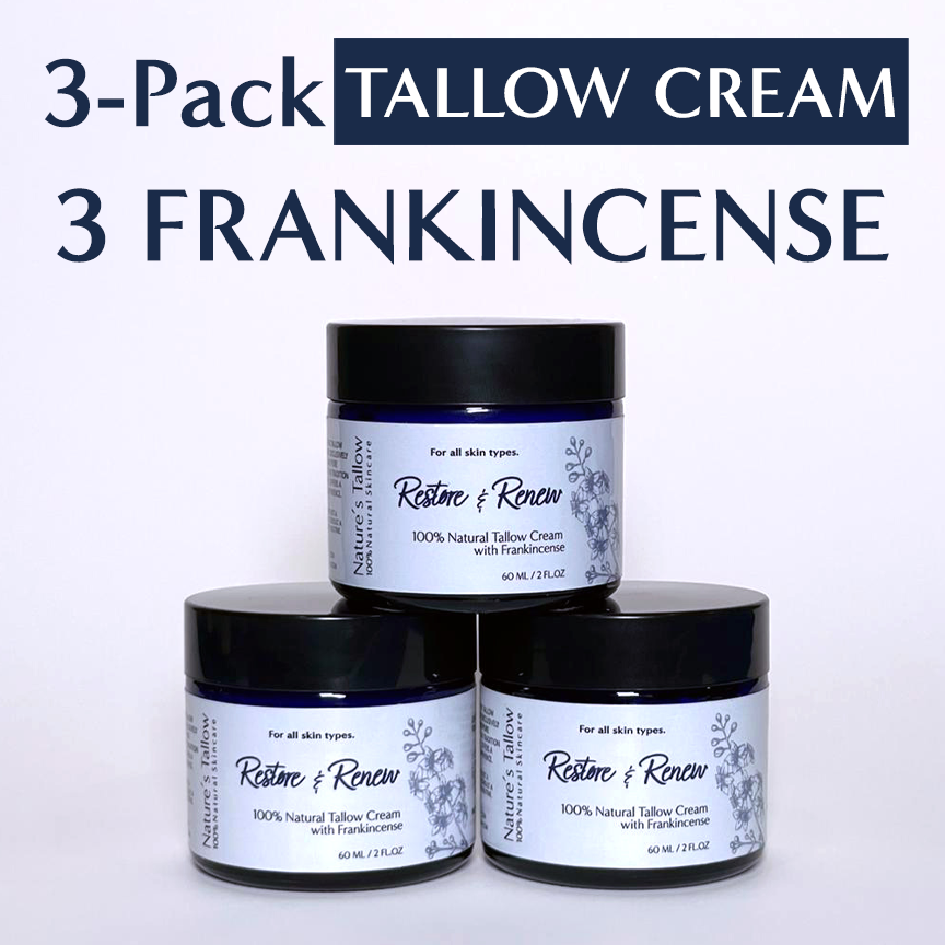 3-Pack Frankincense Restore & Renew Tallow Cream | FREE SHIPPING🚚