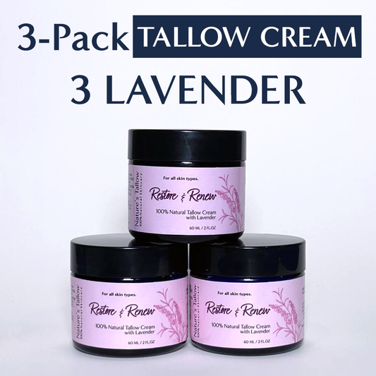 3-Pack Lavender Restore & Renew Tallow Cream | FREE SHIPPING🚚