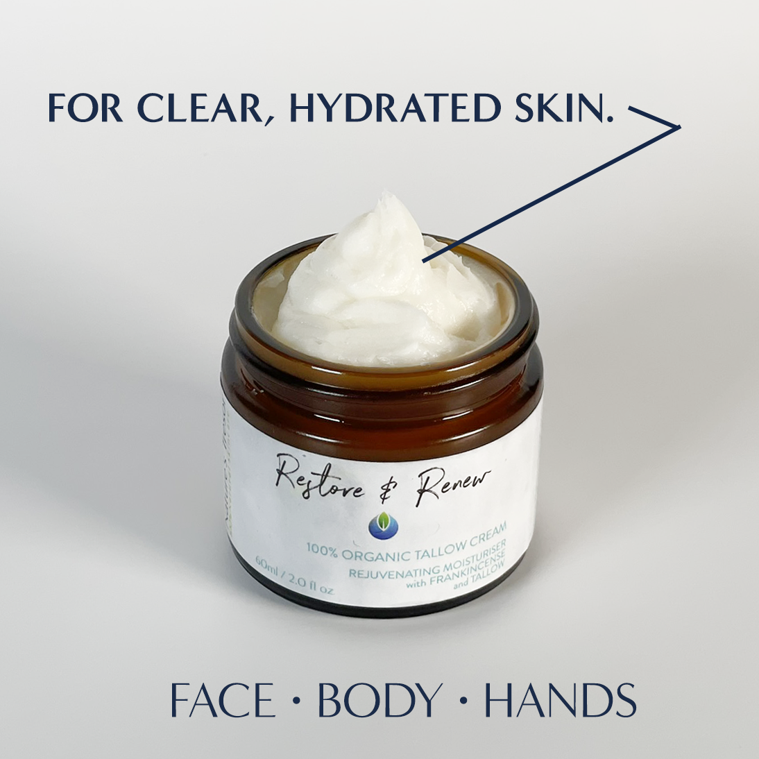 3-Pack Unscented Restore & Renew Tallow Cream | FREE SHIPPING🚚